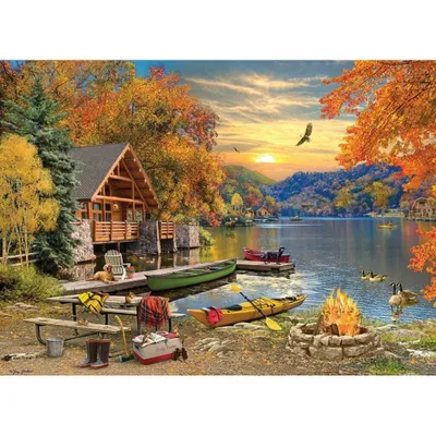 Image de Puzzle COBBLE HILL « Lake Attack » – 1 000 pièces