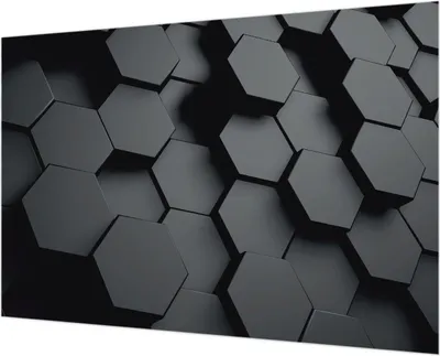Zdjęcie produktu dla Tapeta ścienna – tapeta dekoracyjna do salonu – folia tapetowa do dekoracji ścian – 152 x 104 cm – sześciokąty 3D