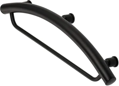 Productafbeelding van Wandbevestiging voor badkameraccessoires met handdoekhouder, VITAL-30, mat zwart