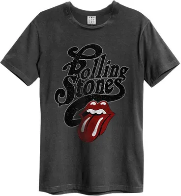 Image de Amplified - T-shirt "Licked" pour homme/femme unie GD1462 (S) (Charbon de bois)