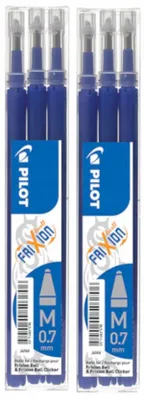 Produktbild von PILOT Frixion Ersatzpatronen blau 0,7mm 6 Stück