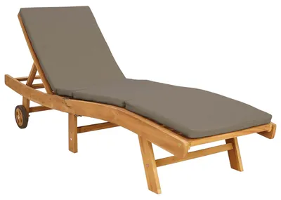 Produktbild von vidaXL Sonnenliege Polyester Braun und Taupe