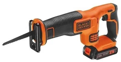Image de Scie sabre BLACK+DECKER BDCR18E1-QW sans fil 18V lithium avec batterie 2,5Ah