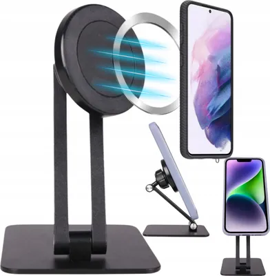 Image de Support magnétique pour téléphone, support, support de bureau pliable