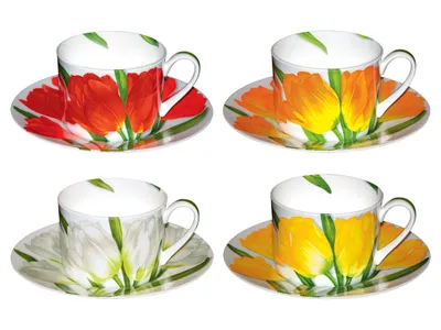 Imagen del producto de Taitù Freedom: Juego de 4 tazas para café o té, con asa