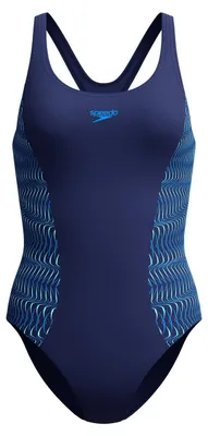 Zdjęcie produktu dla Strój kąpielowy damski Speedo Placement Medalist 1PC granatowo-jasnoniebieskie