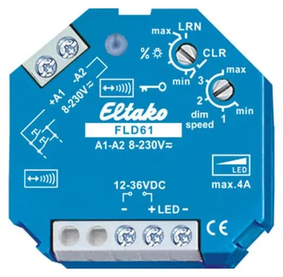 Image de Actionneur radio Eltako télévariateur PWM-LED,12-36VDC,4A FLD61