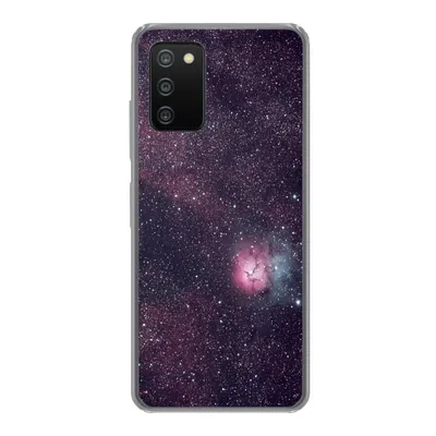 Produktbild von MuchoWow® Handyhülle Schutzhülle Hülle für Samsung Galaxy A03s Universum - Sterne - Rosa - Jungen - Mädchen - Kinder Silikon Softcase Handy Hülle - Schutz