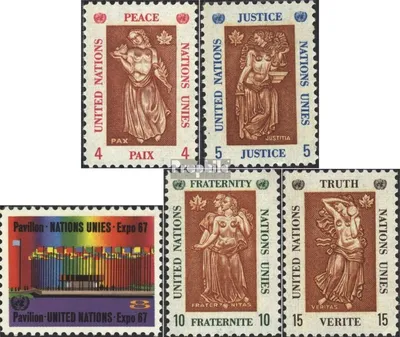 Produktbild von Briefmarken UNO - New York 1967 Mi 180-184 (kompl.Ausg.) gestempelt EXPO67