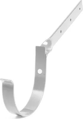 Produktbild von Dachrinnenhaken aus Metall gedreht Ø 100 mm, Weiß RAL 9010