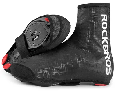 Zdjęcie produktu dla Ochraniacze na buty Rockbros LF1081 wiatroodporne wodoodporne 42-46 cm - czarne