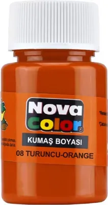 Zdjęcie produktu dla Nova Color - farba do tekstyliów NC-166, pomarańczowa, 30 ml