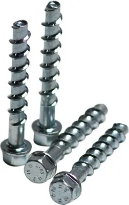 Produktbild von 4 Stück Ankerschrauben 8x70 mm für Pfostenträger Betonschrauben verzinkt  (Stückpreis: € 1,09)