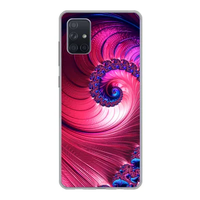 Produktbild von MuchoWow® Handyhülle Schutzhülle Hülle für Samsung Galaxy A71 Spirale - Abstrakt - Farben Silikon Softcase Handy Hülle - Kartenbesitzer