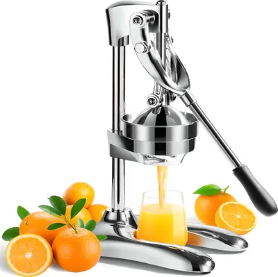 Produktbild von Zitruspresse 44 cm Zitronenpresse Saftpresse Edelstahl Orangenpresse Entsafter Orangen Limettenpresse Zitronen Manuelle Juicer Fruchtpresse Retoo