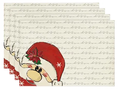 Platzset-Set 4er, 30x45 cm, Weihnachtsmotiv, waschbar