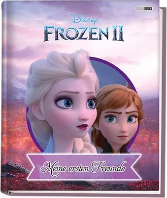 Cover of a Disney Frozen II book featuring Elsa and Anna.