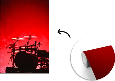 Produktbild von MuchoWow® Fototapete für Wohnzimmer oder Schlafzimmer Wandtapete Vinyl Motivtapete Schlagzeug bei einer Rockshow - 150x220 cm - Wandbilder