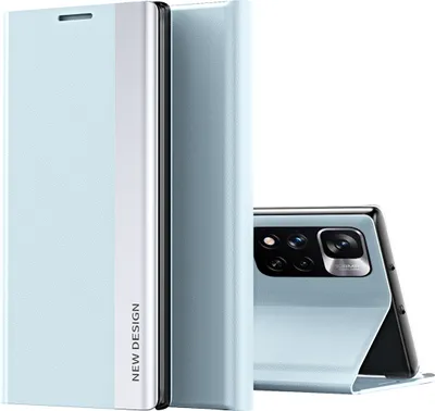 Obrázek produktu pro Xiaomi Poco M4 Pro 5G Pouzdro, MagnetickéPolyuretanKožené Pouzdro s Funkcí Stojánku pro Xiaomi Poco M4 Pro 5G modré