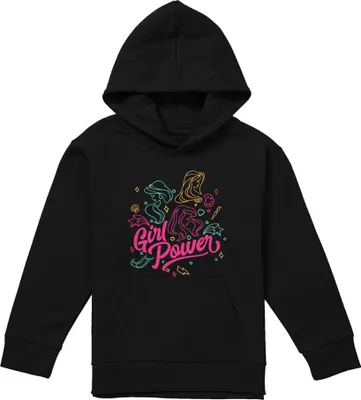 Produktbild von Disney Princess - "Girl Power" Kapuzenpullover für Kinder TV22976 (152-158) (Schwarz)