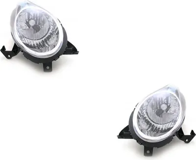 Image de Johns, Phares halogènes HSW adaptables sur Nissan Micra K12 07-10 H4 jeu à gauche à droite 26060BG10B 26010BG10B