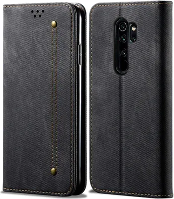 Image de Etui Redmi Note 8 Pro, Etui portefeuille en cuir avec fermeture magnétique et fonction stand pour Xiaomi Redmi Note 8 Pro noir