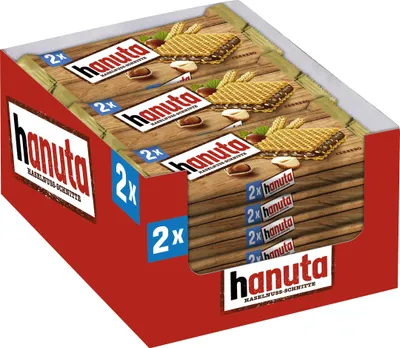 Produktbild von Ferrero Hanuta 2er Waffel im 18er Big-Pack (18 x 44g Waffel)