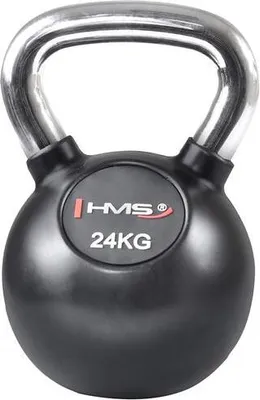 Image de Kettlebell en vinyle avec poignée chromée HMS KGC 24 kg