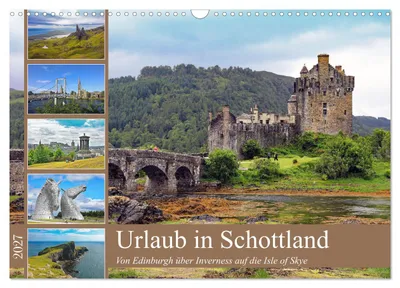 Produktbild von Urlaub in Schottland (Wandkalender 2027 DIN A3 quer), CALVENDO Monatskalender