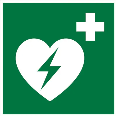 Produktbild von Dreifke® Rettungszeichen, Automatisierter Externer Defibrillator E010 | Alu g...