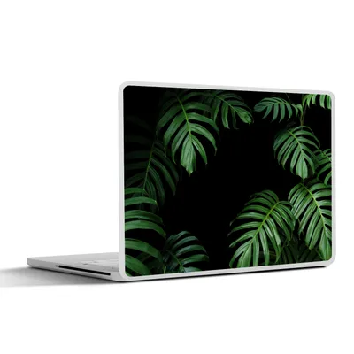 Produktbild von MuchoWow® Laptop Aufkleber Sticker Cover Dschungel - Pflanzen - Monstera - Jungen - Mädchen - Kinder 32.5x23.5 cm - Sticker für Laptop - Selbstklebend