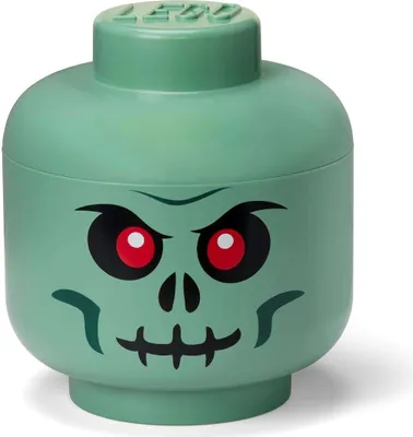 Image de LEGO 40320811 LEGO Tête de rangement STORAGE HEAD GREEN SKELETON, L, vert