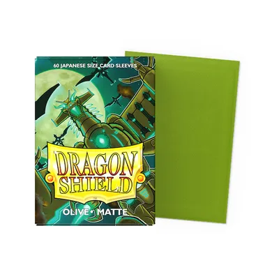 Image de Petites pochettes du bouclier du dragon - Olive mat (60 pochettes)