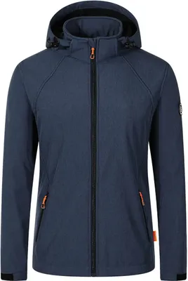 Produktbild von Blue Wave Damen Softshelljacke Maite mit abnehmbarer Kapuze - Jacke winddicht und atmungsaktiv in Blue Nights Größe 50