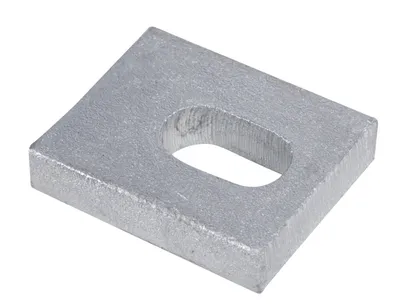Produktbild von Alberts 50 x U-Scheiben für Zuganker 50 x 40 x 10 mm – feuerverzinkt, Betonanker