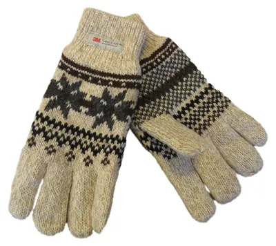 Produktbild von Finger Handschuh mit Norweger Muster Thinsulate für Damen