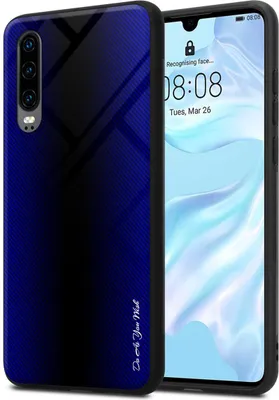 Immagine prodotto di Cadorabo custodia per Huawei P30 cover protettiva in viola custodia del telefono cellulare TPU custodia cover vetro temperato
