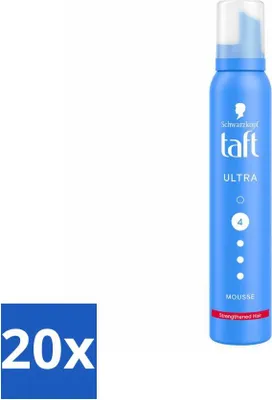 Obrázek produktu pro Taft - Pěna na vlasy - Ultra 4 - fixace objemu - 200 ml - hodnotné balení - 20 kusů
