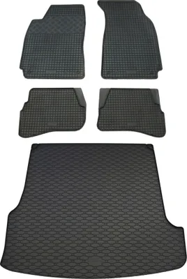 Produktbild von Rigum Gummi Fußmatten + Kofferraumwanne im Set für VW Passat 3B / 3BG Variant