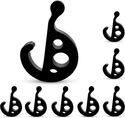 Imagen del producto de Ganchos para riel de perfil 7 mm, juego de 8 unidades, accesorios para camping y caravanas