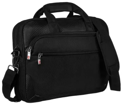Obrázek produktu pro Peterson pánská brašna na notebook 15" černá z cordury a kůže