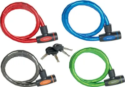 Produktbild von MASTER LOCK Panzerkabelschloss mit Schlssel, Lnge: 1 m, Durchmesser: 18 mm; verschiedene Farben, Kabelschloss, Blau, Grün, Grau, Rot, Stahl, Stahl, Vinyl, Stahl