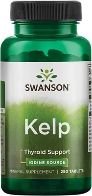 Zdjęcie produktu dla Algi morskie - źródło jodu 250 tabletek Swanson Health Products