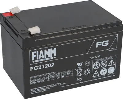 Zdjęcie produktu dla Akumulator kwasowo-ołowiowy Fiamm FG21202 Pb 12V / 12Ah Faston 6.3