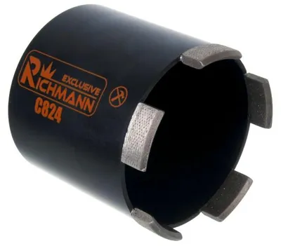 Produktbild von RICHMANN Diamant Lochsäge M16 70mm ?68mm, Segmentiert Bohrkrone Dosenbohrer Kernbohrer, Beton Stahlbeton Mauerwerk Schalterdosen Trockenbohrung