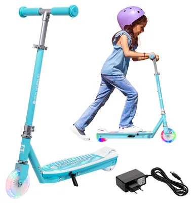 Produktbild von Rebel ZAB0034 Elektroroller für Kinder FUN WHEELS LIGHT, 50 W, 8 km/h, blau