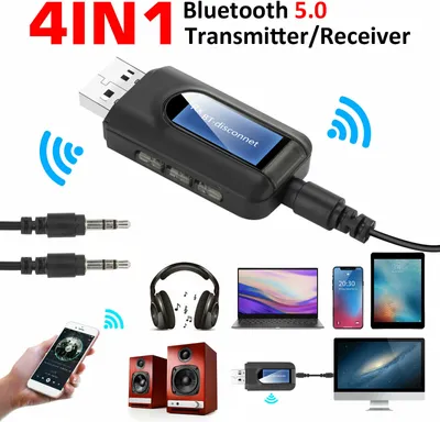 Immagine prodotto di Adattatore Bluetooth 5.0 Trasmettitore e ricevitore USB con schermo LCD