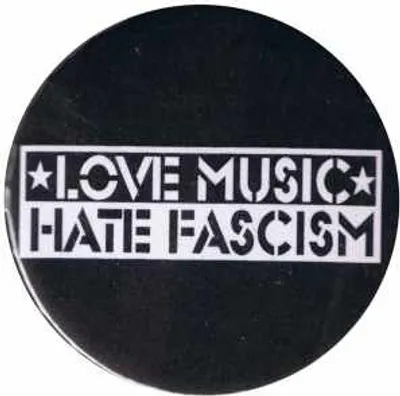 Produktbild von Love Music Hate Fascism - Button