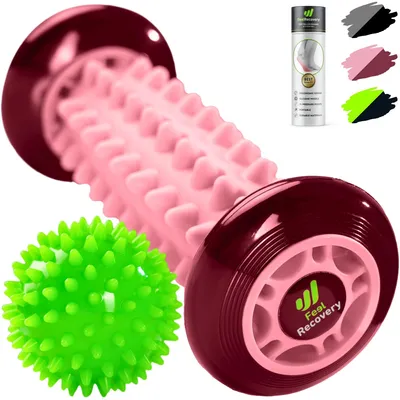 Produktbild von Fußmassagegerät Igelball, Rosa, 2er Set, zur Linderung von Muskel- und Gelenkschmerzen