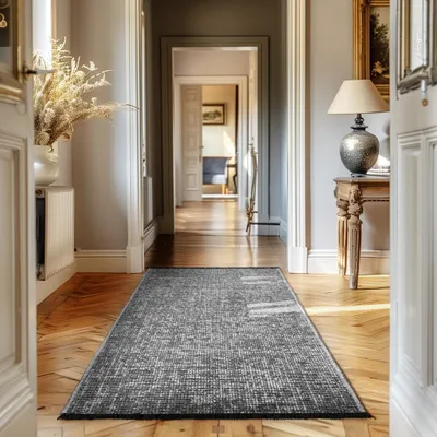 Produktbild von Carpetsale24, Baumwolle Teppich Chenille Waschbar, Boho-Stil, Rutschfest & Weich, für Wohnzimmer, Schlafzimmer, Grösse: 80x150 cm